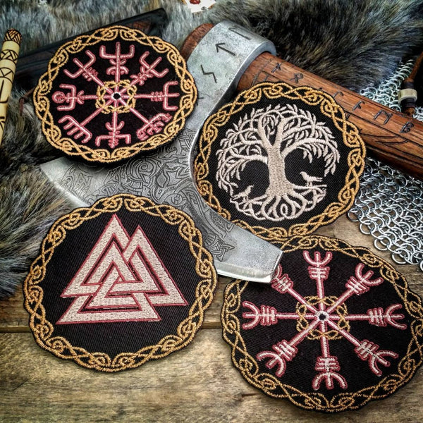 embroidered pagan patches