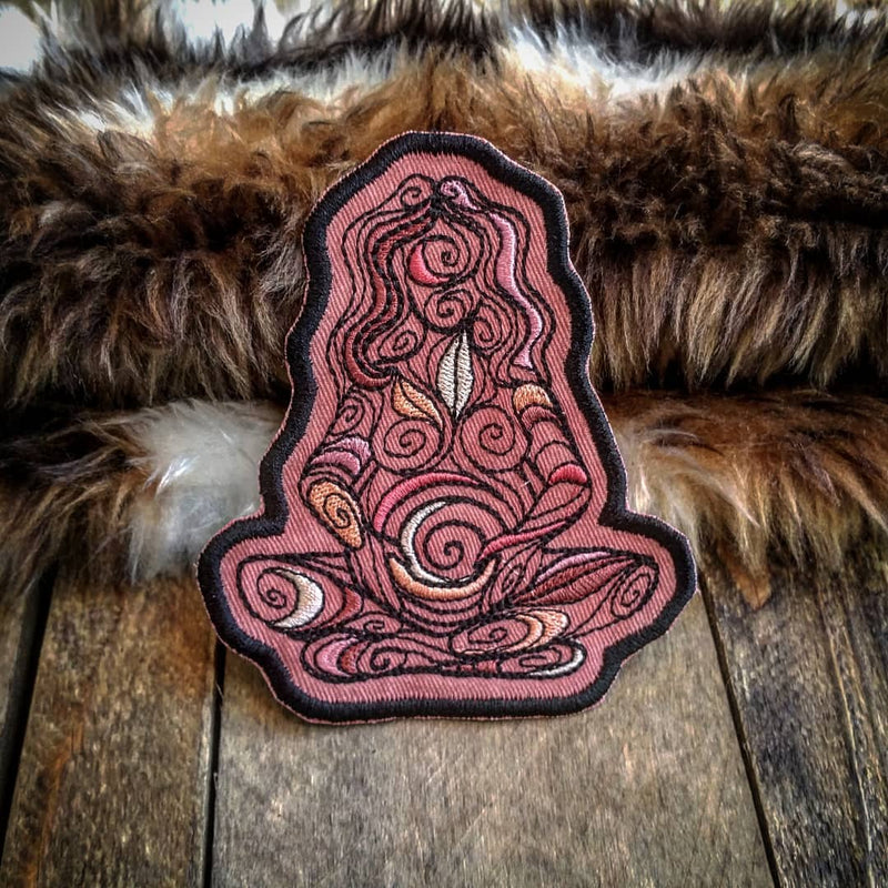 Hand Dyed Fertility Goddess Patch