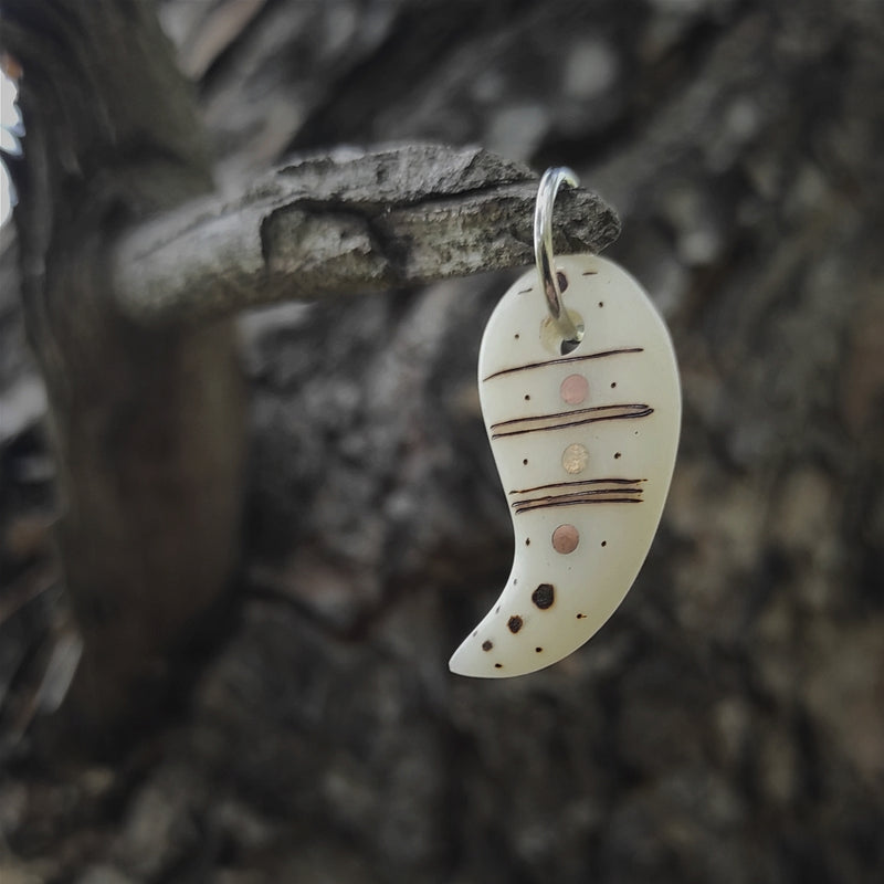 Bone Claw charm pendant