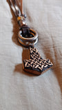 Silver Birch Knotwork Mjolnir
