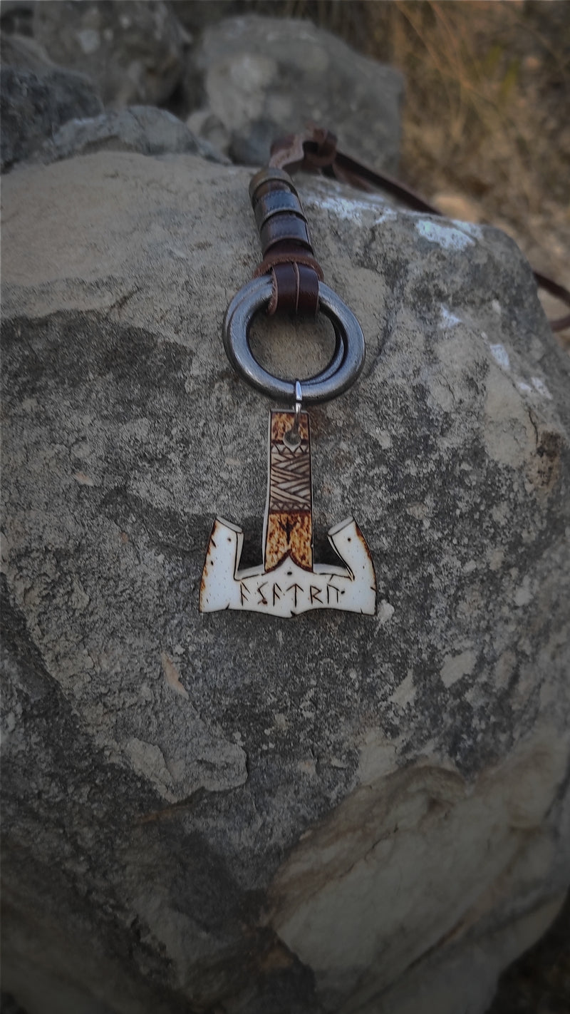 Asatru Bone Axe Pendant