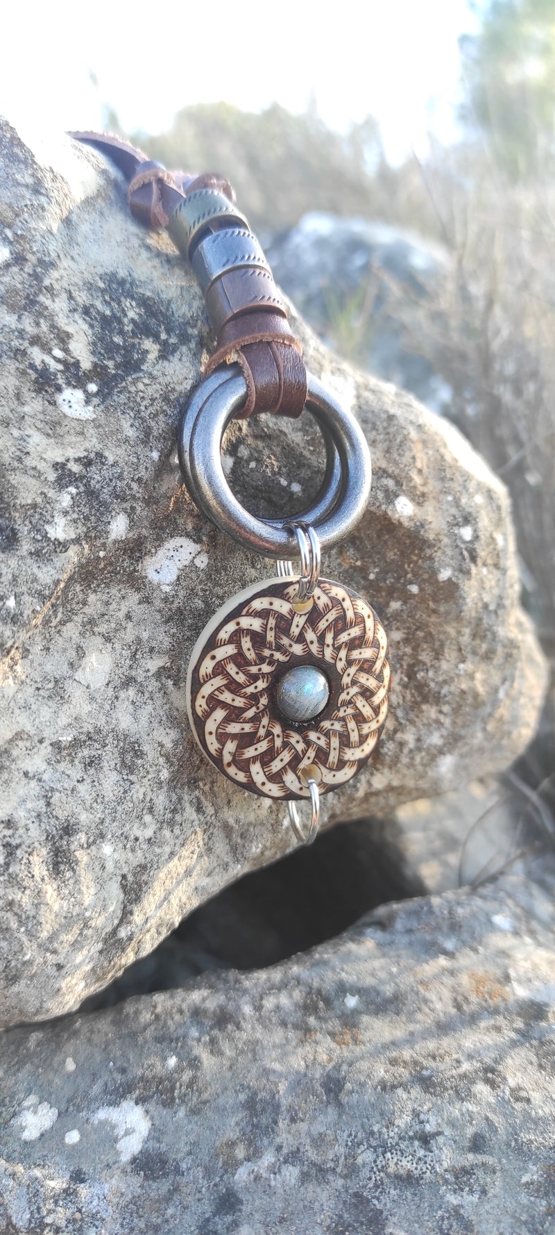 Knotwork Medallion Totem Pendant