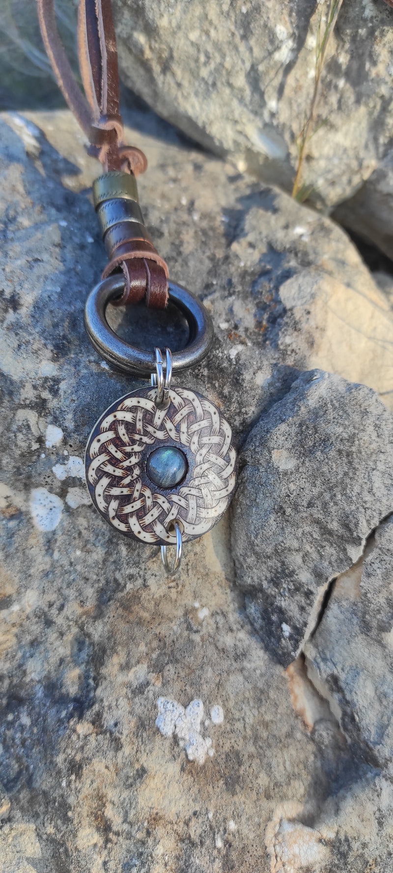Knotwork Medallion Totem Pendant